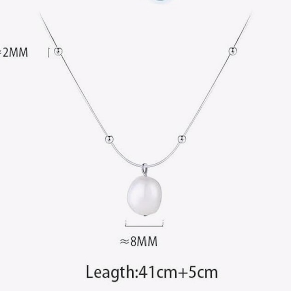 Givenchy Inspired Sterling Silver Akoya Pearl Necklace – Elegant Luxury Jewelry - Picture 6 of 6